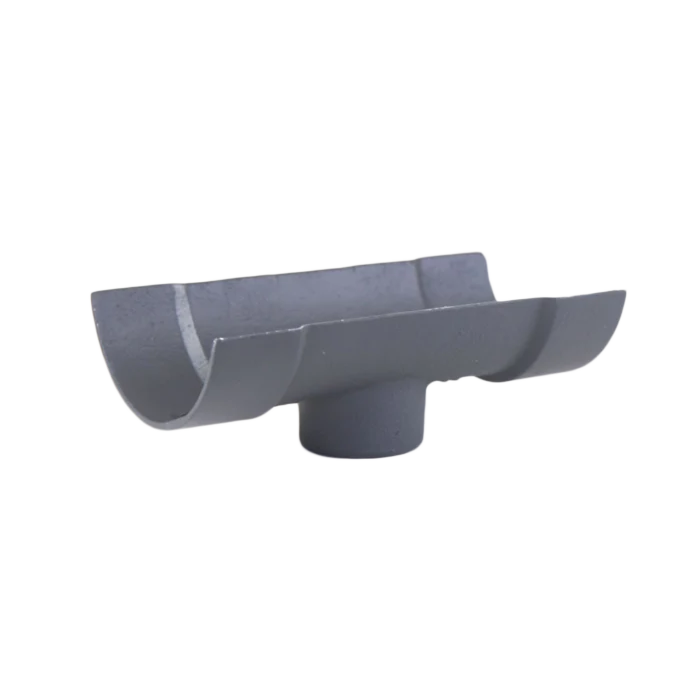 Hargreaves Cast Iron Half Round Gutter Nozzle Centre Drop