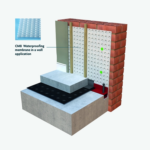 Wykamol CM8 Cavity Drain Membrane - Image 2